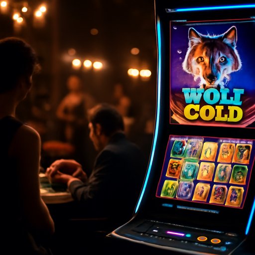 33D Wolf Gold جنگلی اسکرین